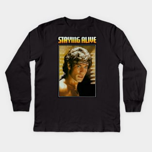 Stying Alive Kids Long Sleeve T-Shirt